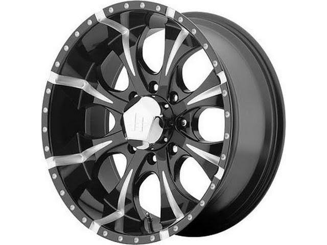 16x8 8x165.1 Black/Milled Wheel Rim T74984