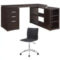 2 Piece L Shaped Desk and Office Chair Set G606
