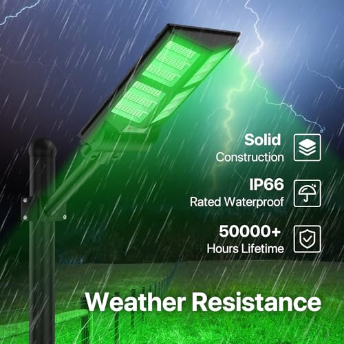 Green Solar Light for Hunting Hogs with Remote N732769