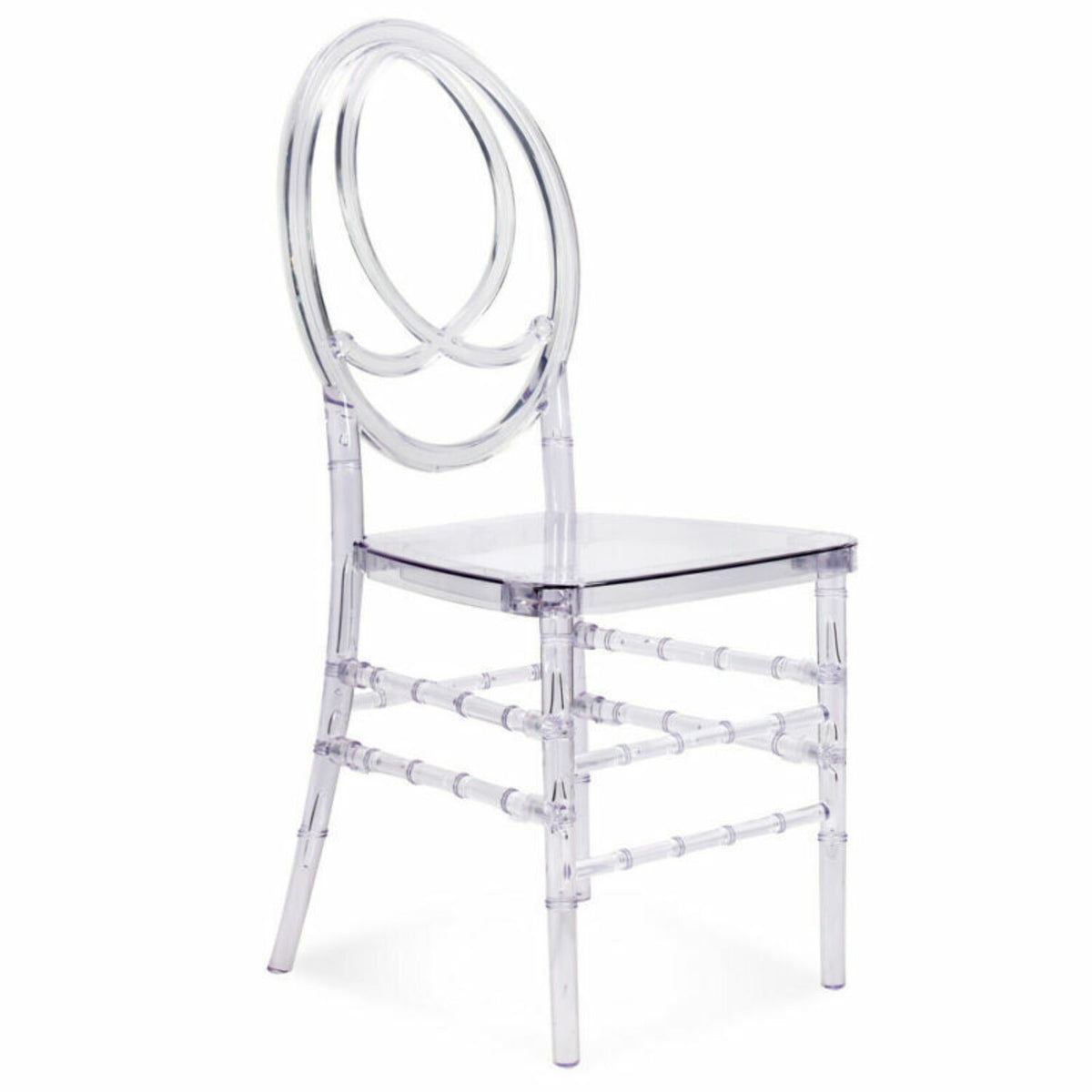 4Pcs Clear Acrylic Stackable Dining Chairs N999