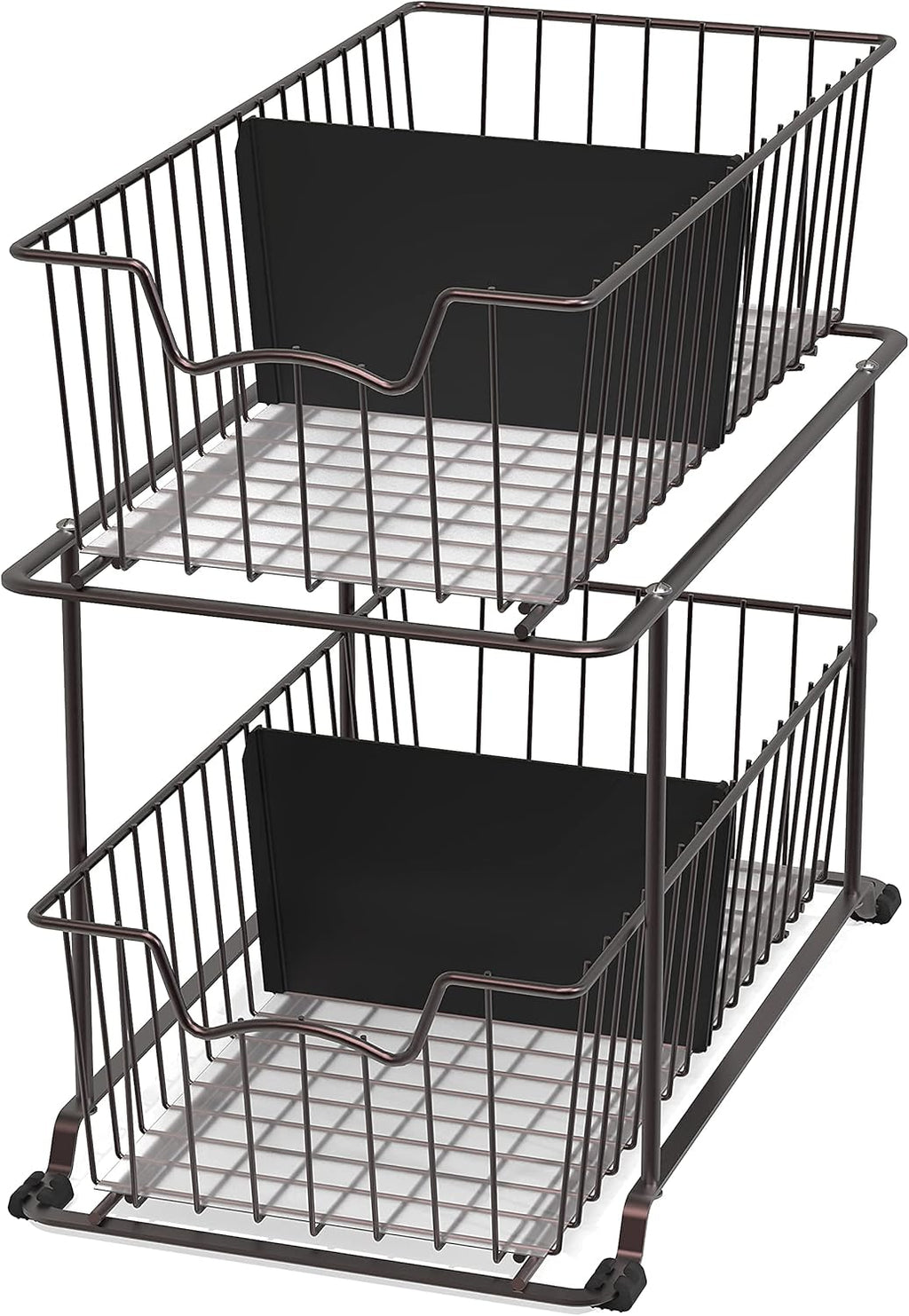 2 Tier Wire Basket Drawer Organizer E127