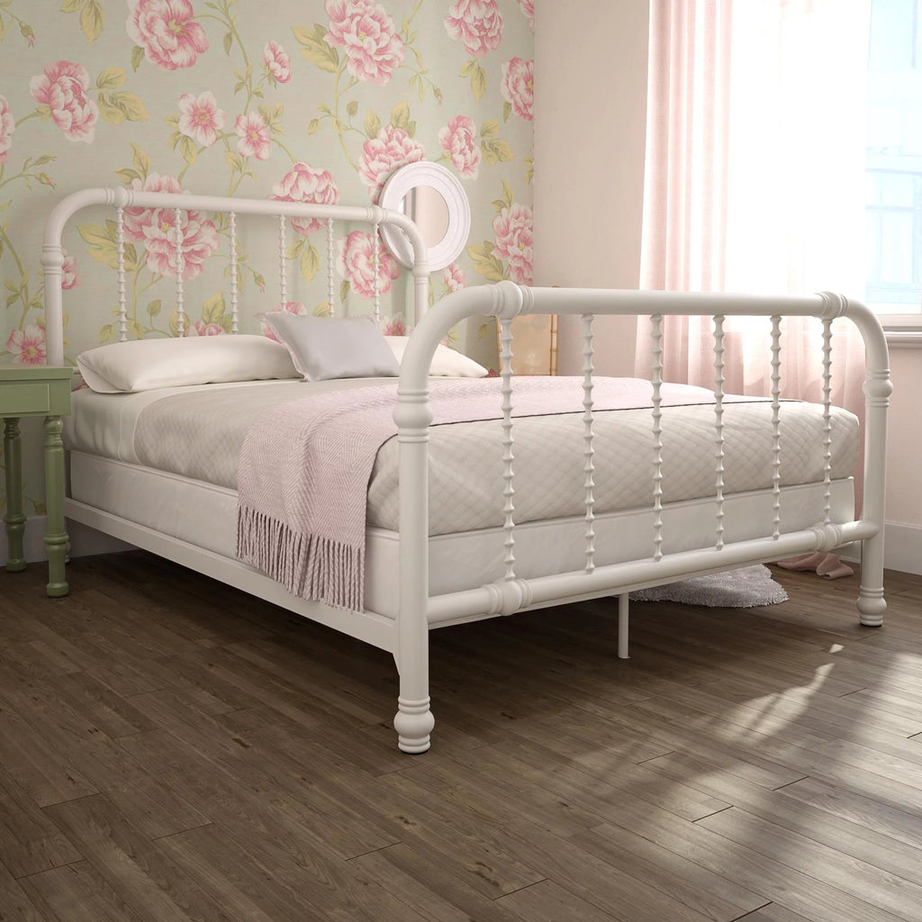 White Full Metal Bed Z758
