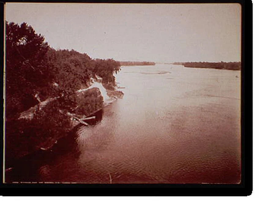 Framed Print, Wisconsin River near Merrimac, Wis., 17-7/8" x 21-7/8" S290
