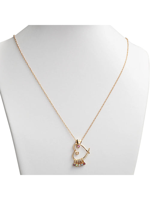14K Gold over Silver Birthstone Heart Pendant Z778939