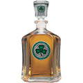 Green Glass Decanter with Pewter Accents J333019