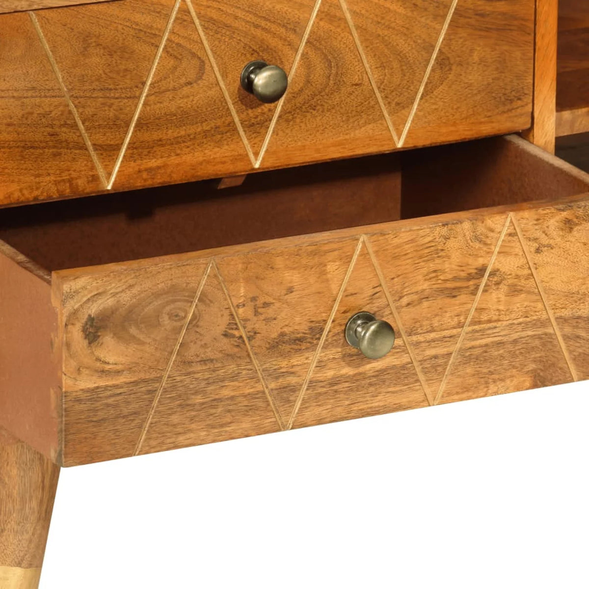 TV Cabinet Solid Mango Wood Y4553