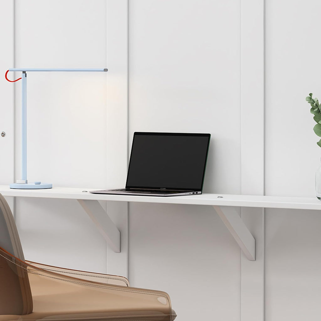White Queen Size Murphy Bed with Desk P21755