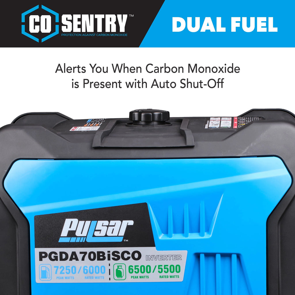 7,250 Watt Dual Fuel Inverter Generator W754509