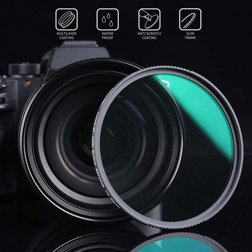 82mm Black Diffusion 1/8 Camera Lens Filter Z749537