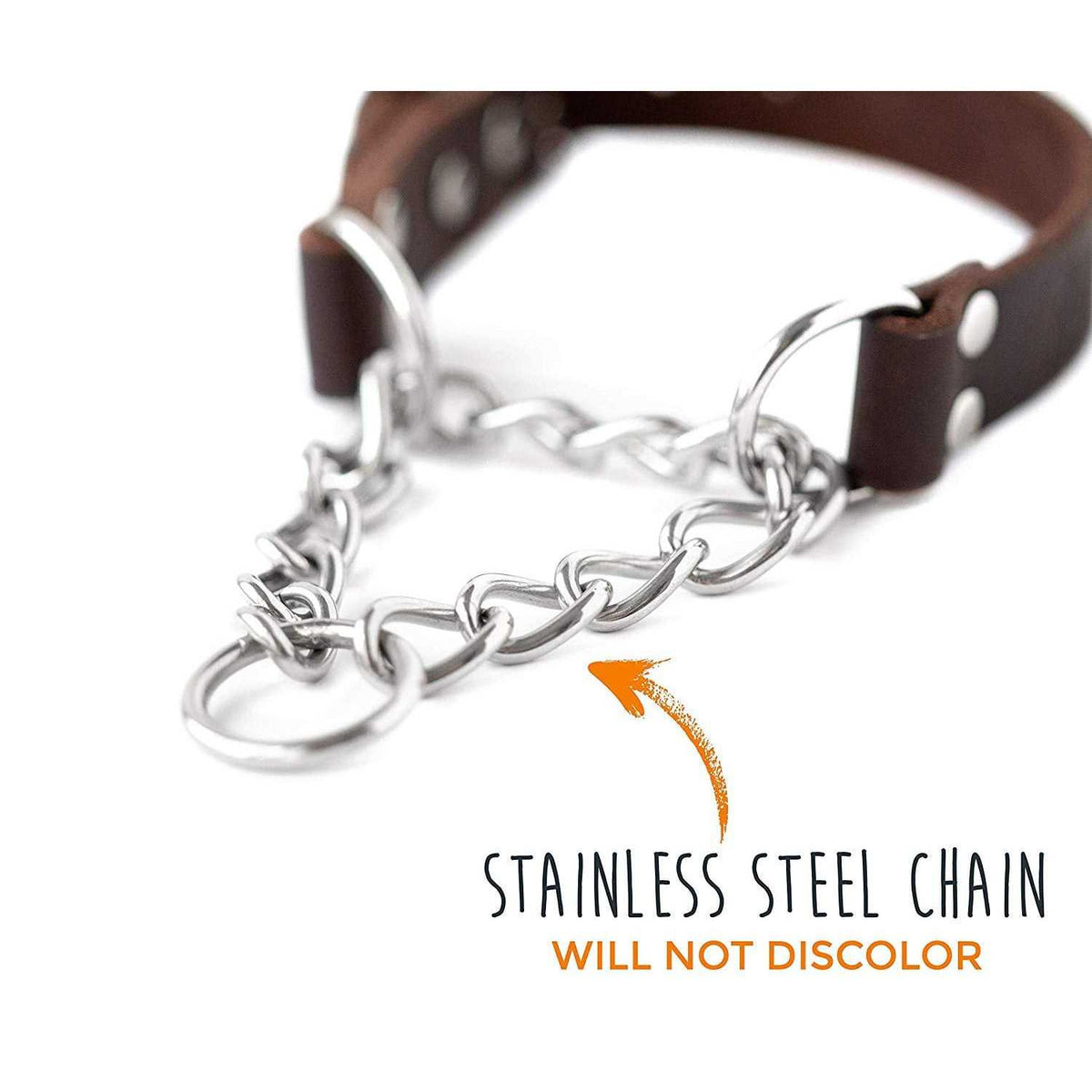 Leather Martingale Collar R37113