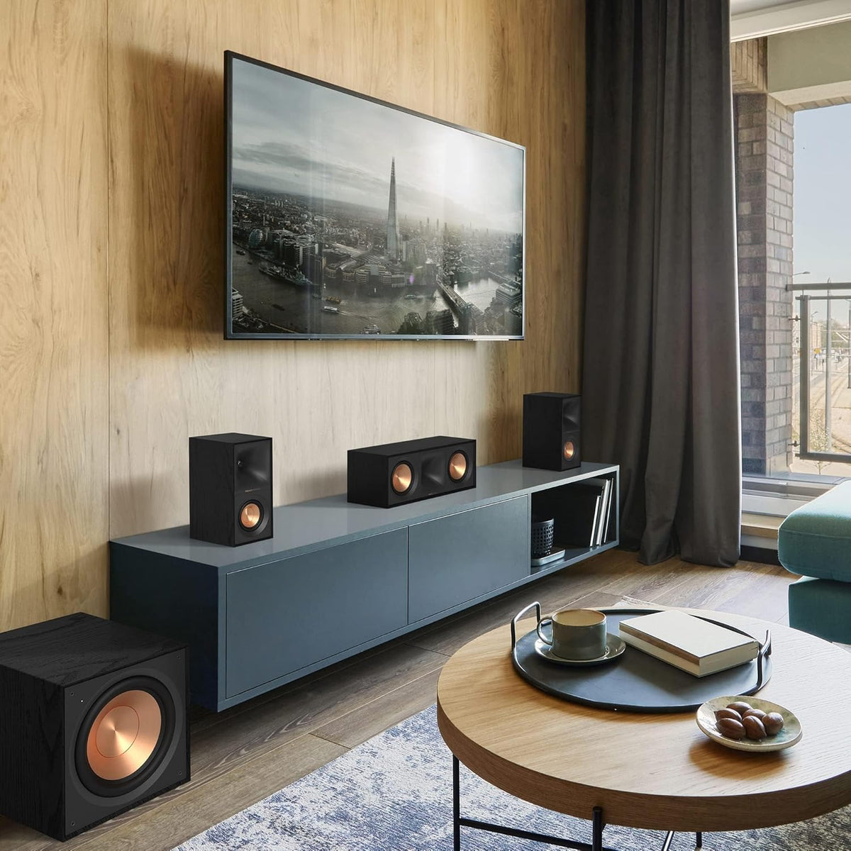Black Bookshelf Speakers with 4” Woofers Q1694