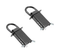 2 Pack Heavy Duty Adjustable Stake Pocket D Ring Black with 1/2" Hitch Pin, 4 Holes, 5400 lbs Load Limit E220276