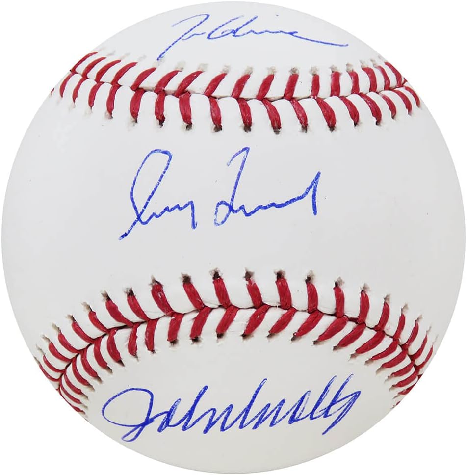 Triple Signed Authentic Official M.L.B Baseball H781632