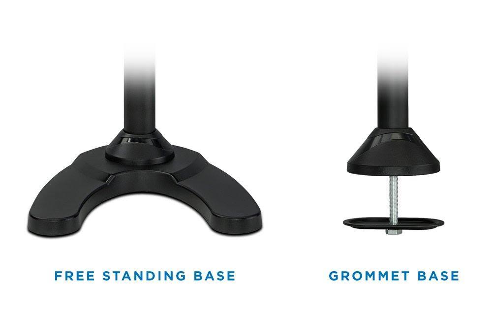Triple Freestanding Height Adjustable Monitor Desk Mount, Black D892057