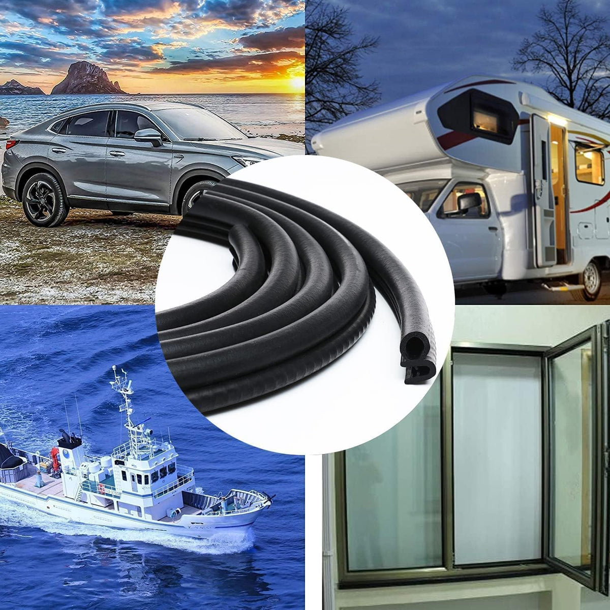 10Ft EPDM Rubber Car Door Seal Strip N404