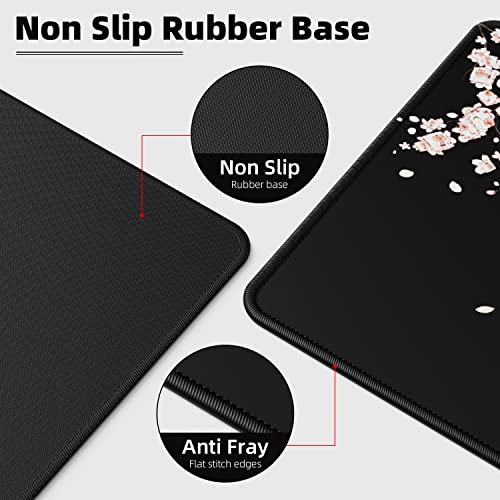 Large Desk Pad 31.5 x 11.8 x0.12 inch Washable Anti-Slip Rubber Base Z120