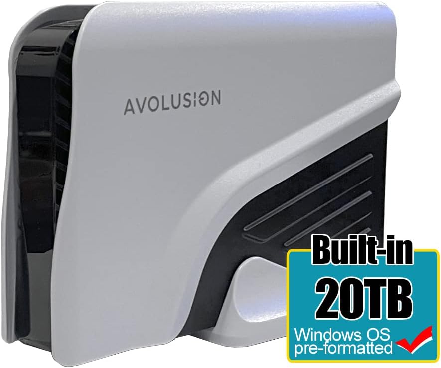 20TB USB 3.0 External Hard Drive White V19923