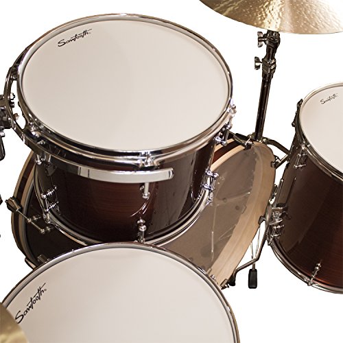 4-Piece Shell Pack with 24" Bass Drum, Silver Sparkle E827