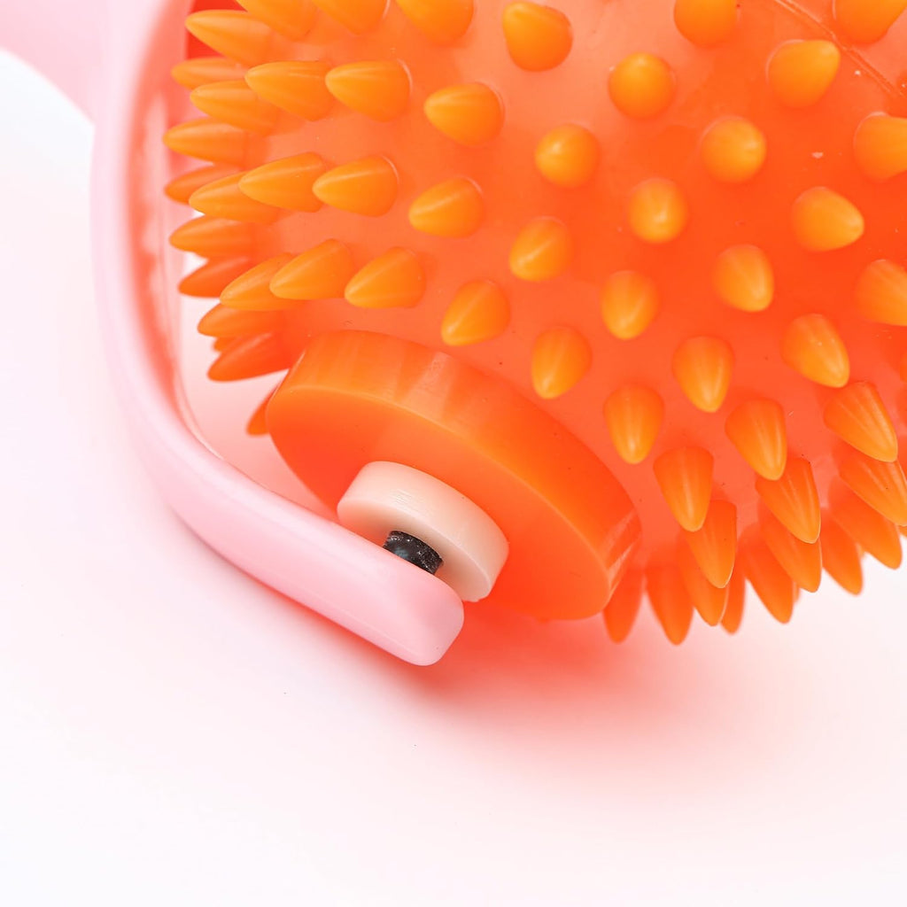 2PCS Handheld Spiky Massage Balls Rollers with Handle C700596