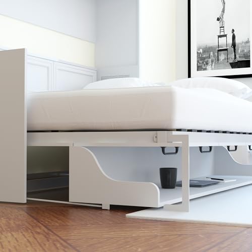 Full Murphy Bed with Desk Engineered and Solid Wood N785370