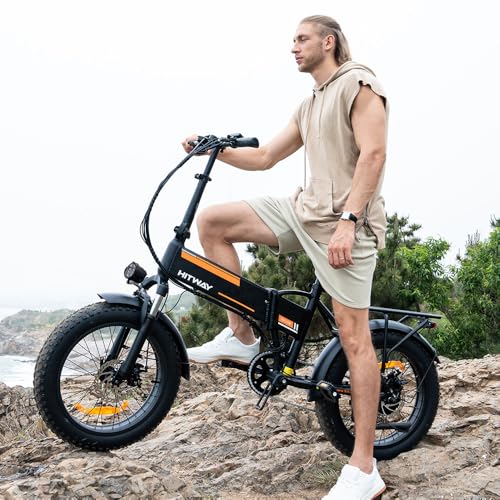 20" x4.0 Fat Tire Foldable Electric Bicycle with 750W Motor, 48V 12AH Removable Battery, 7 Gears G255414