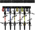 Wall Mount Bike Rack for 6 Bicycles with Adjustable Bike Hooks, Pack of 2 X20436