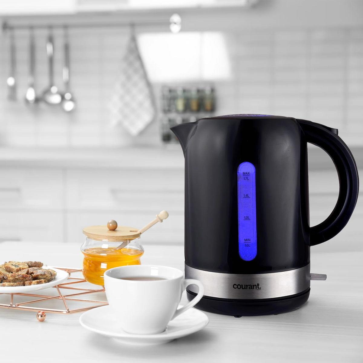 1.7 Liter Black Cordless Electric Kettle D50565