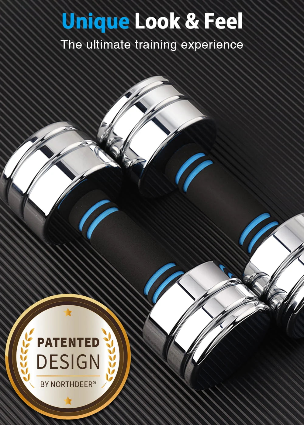 Adjustable Dumbbells Pair Steel Weight Set with Foam Handle S24206