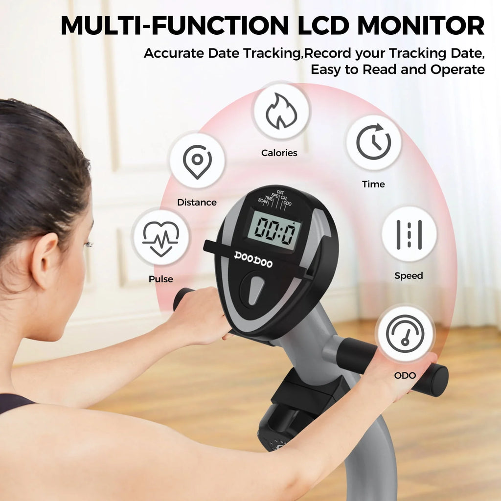 Recumbent Exercise Bike 8 Level Adjustable Magnetic Resistance Y5720