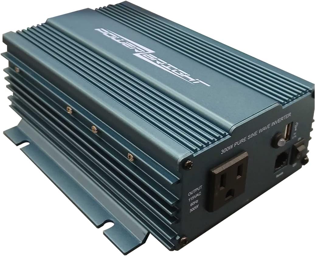 Power Inverter 300 Watt 12 Volt DC to 115 Volt AC with USB Charging Port, Pack of 2 A7758