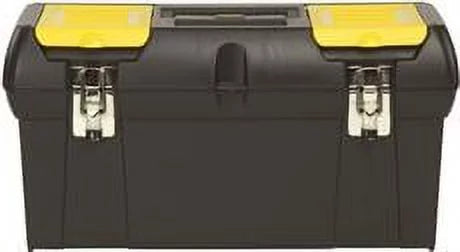 24 In. Metal Latch Tool Box With Tote Tray C390