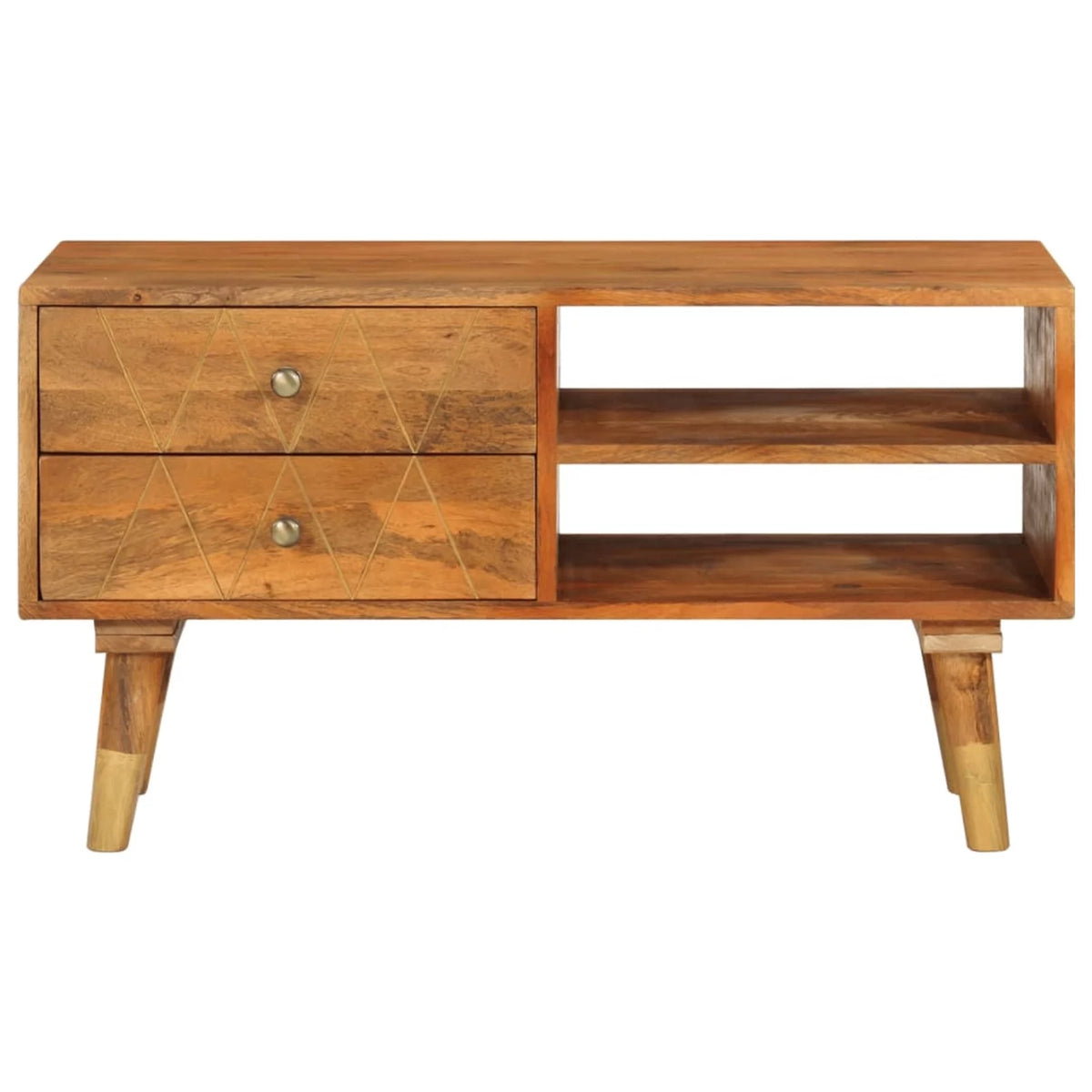 TV Cabinet Solid Mango Wood Y4553