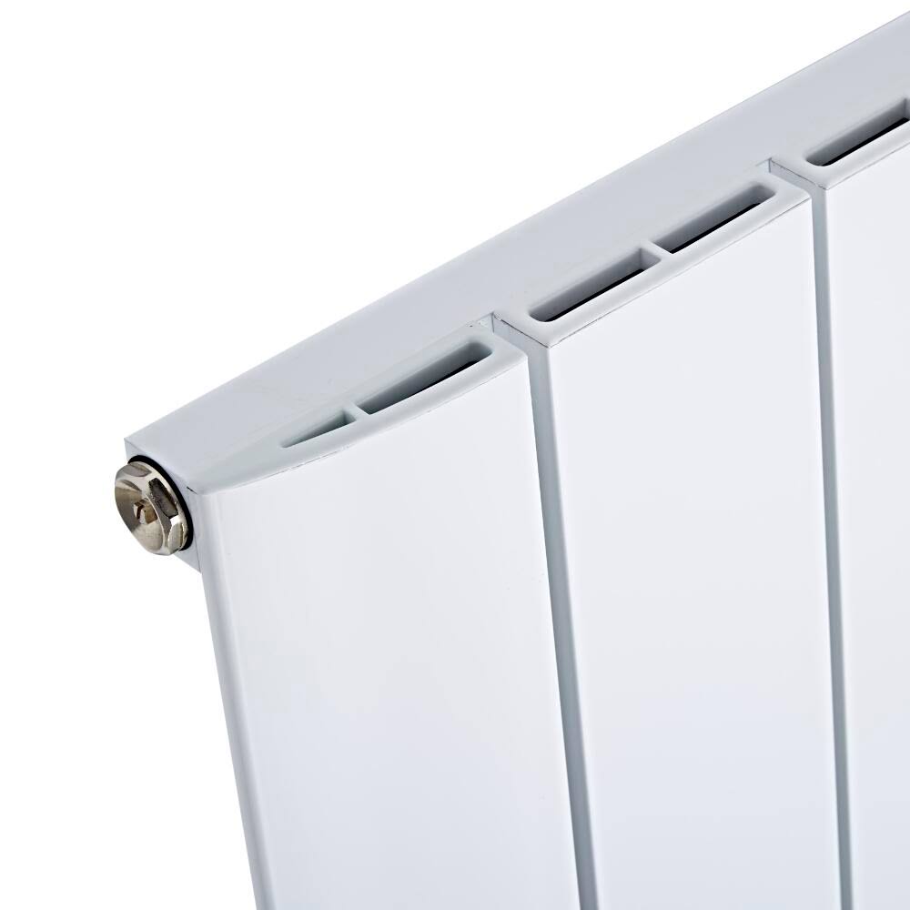White Vertical Hot Water Radiator O60790