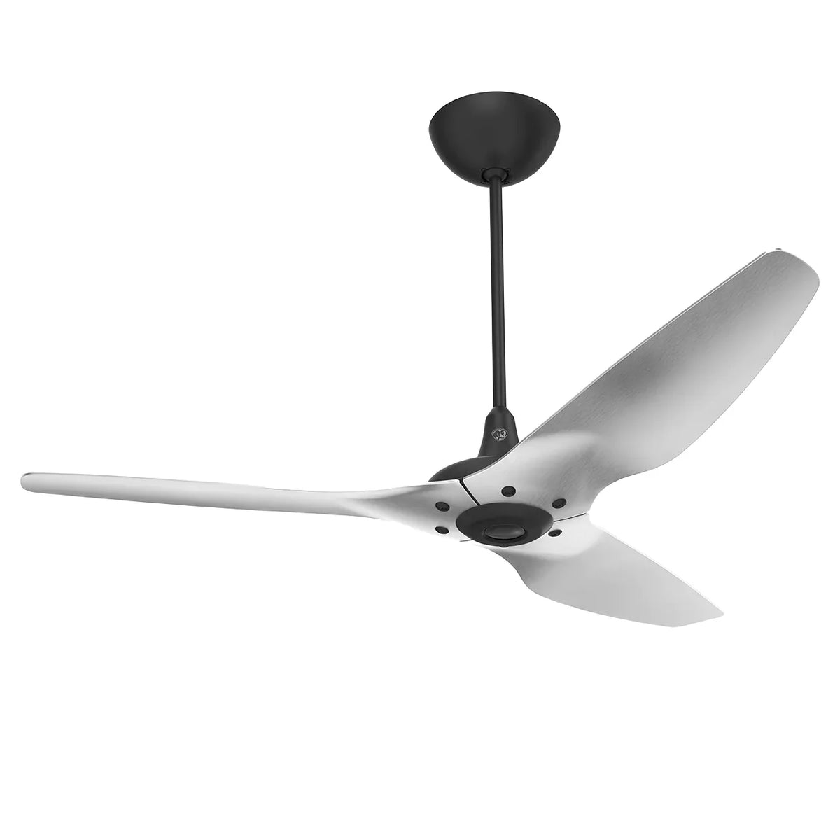 60 Ceiling Fan with Brushed Aluminum Blades and Black Finish B716552