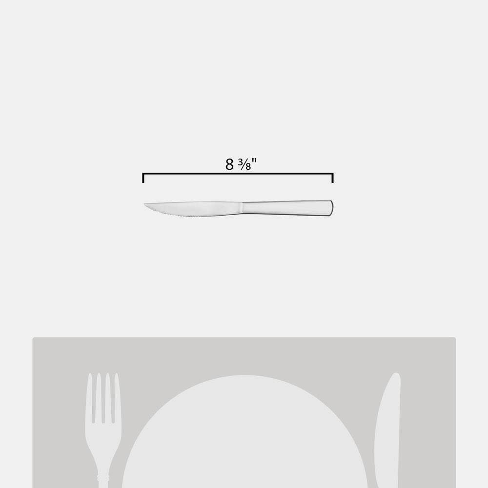 Stainless Steel Steak Knife with Solid Handle K704