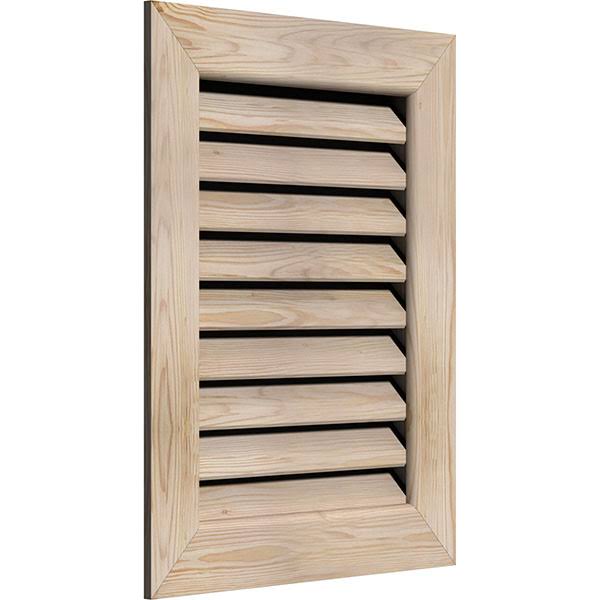 Unfinished Pine Vertical Gable Vent H9860