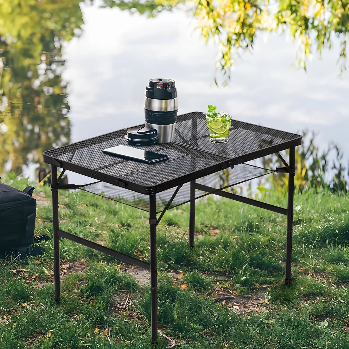 Folding Aluminum Grill Table N592486