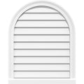 Round Top Surface Mount PVC Gable Vent with Brickmould Y603644