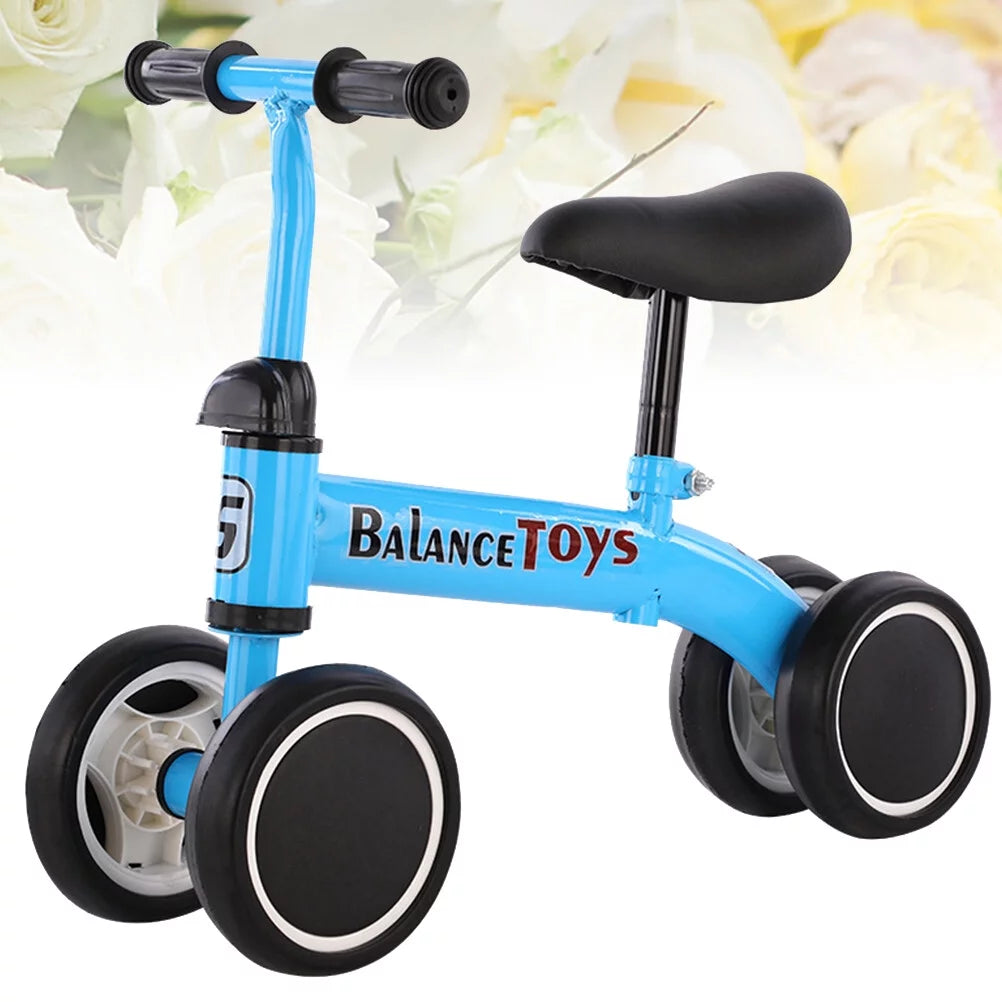 4 Wheels Blue Balance Bike K7816