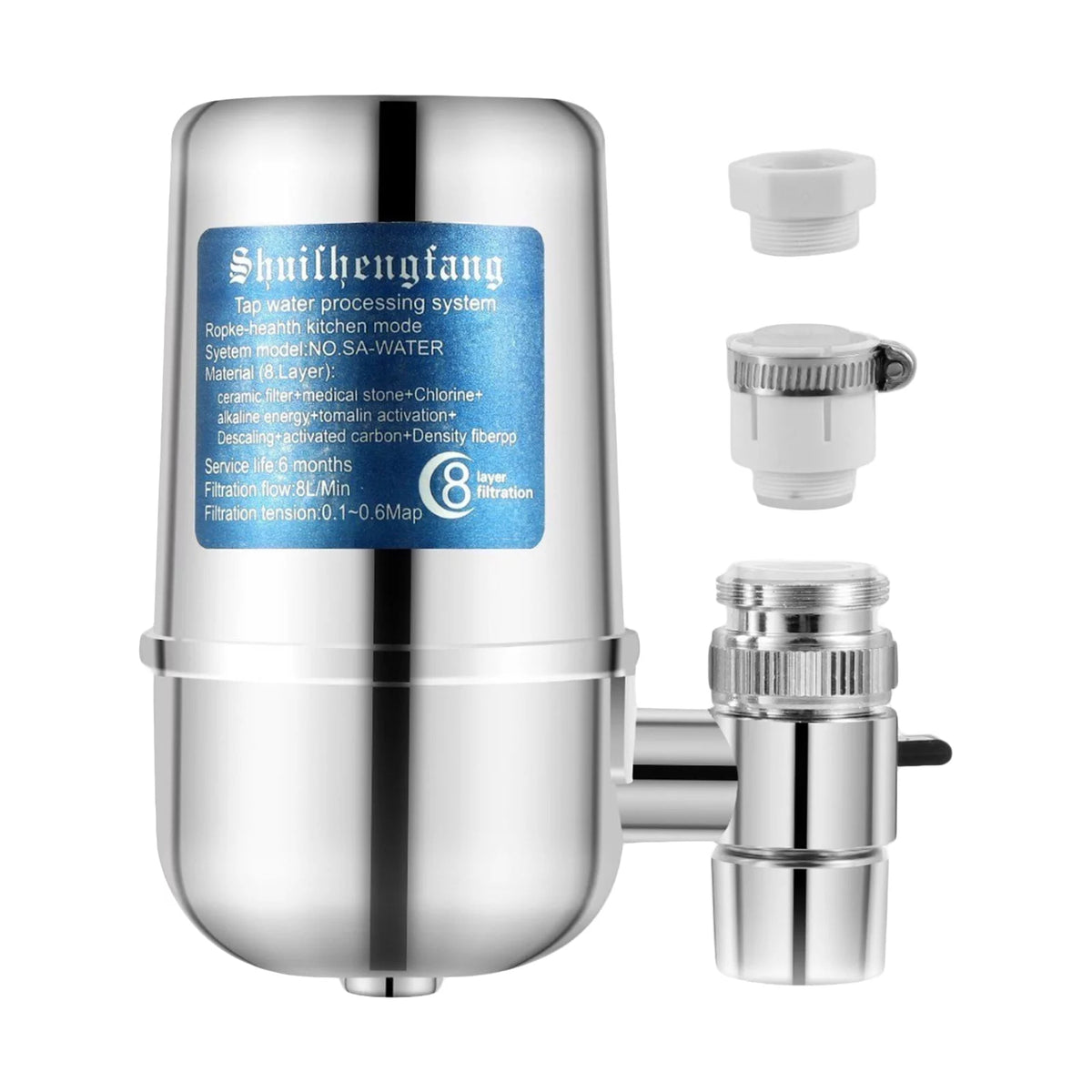 Water Filter with 8-layer Cartridge Dual Output Filtration System A626162