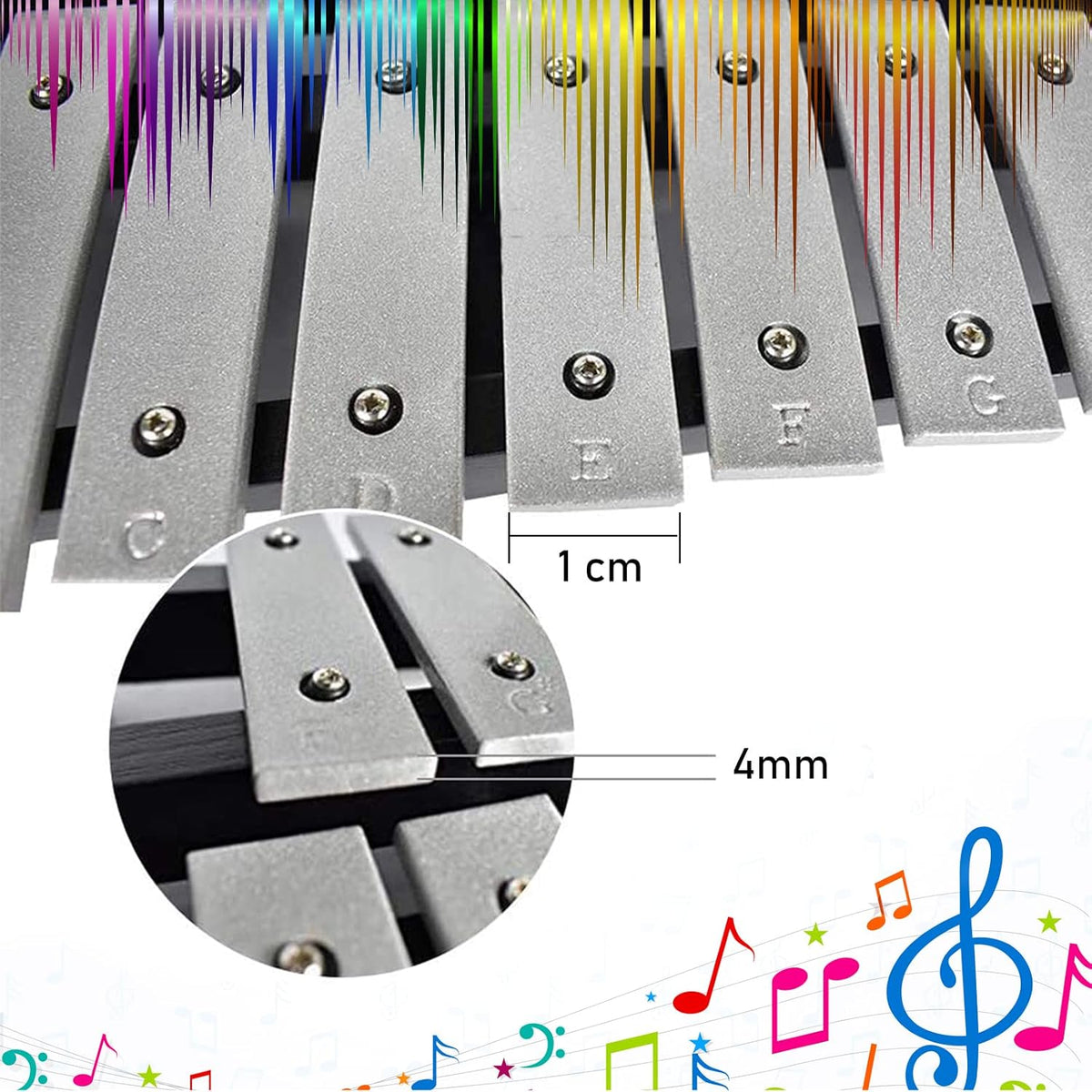 30 Notes Glockenspiel Kit Xylophone Bell with Carrying Bag N5284