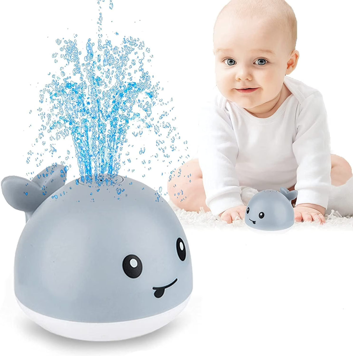 Gray Whale Spray Floating Bathing Toy L2067