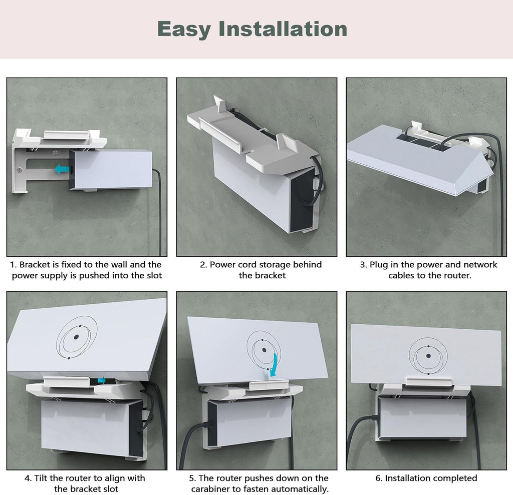 2 in 1 Wall Mount for Starlink Gen 3 Mesh Router and Power S124593