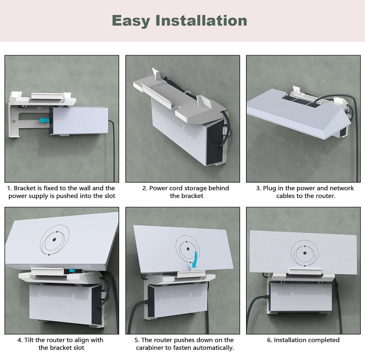 2 in 1 Wall Mount for Starlink Gen 3 Mesh Router and Power S124593