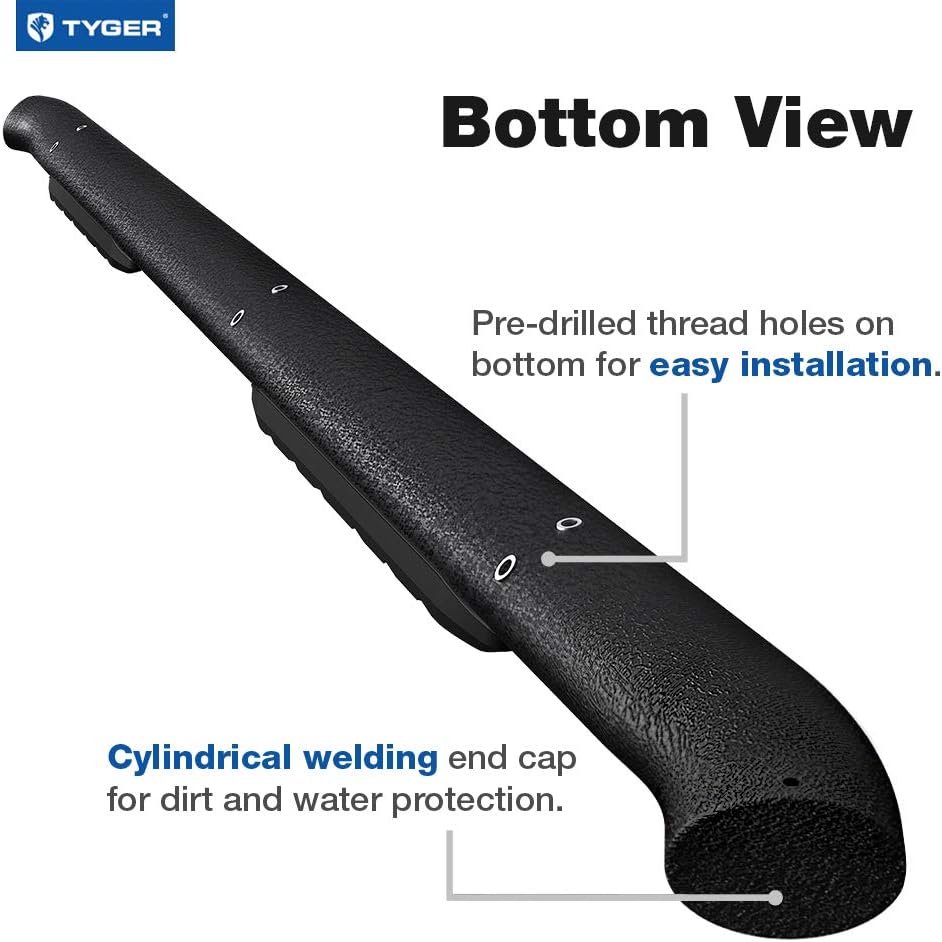 Textured Black 3.5" Side Step Nerf Bars L6277