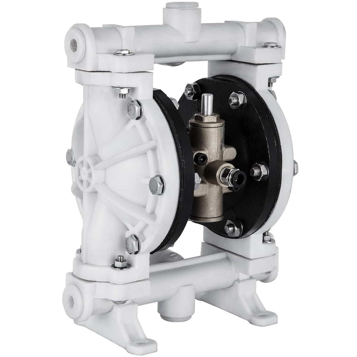 Air-Operated Double Diaphragm Pump 1/2 inch Polypropylene 13 GPM Max 100PSI C96645