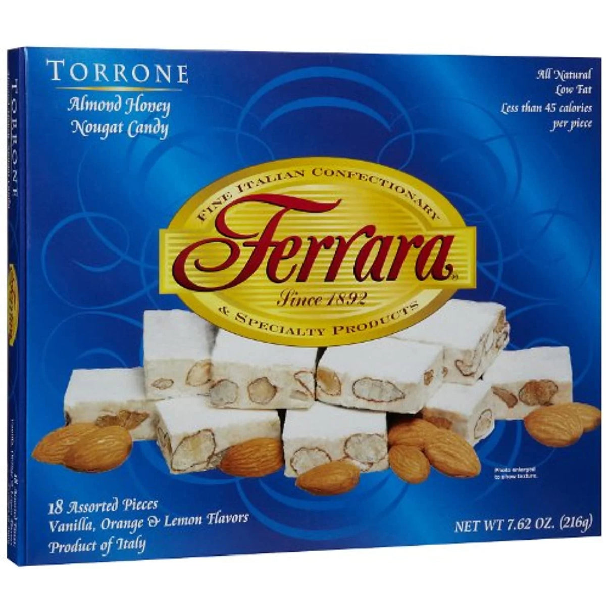 Traditional Italian Torrone 7.62 Oz 18 Pieces M770718
