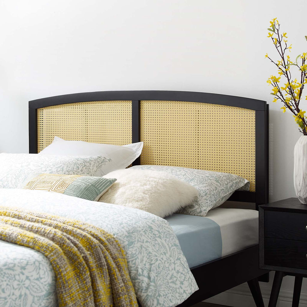 King Size Wood Black Headboard O6364