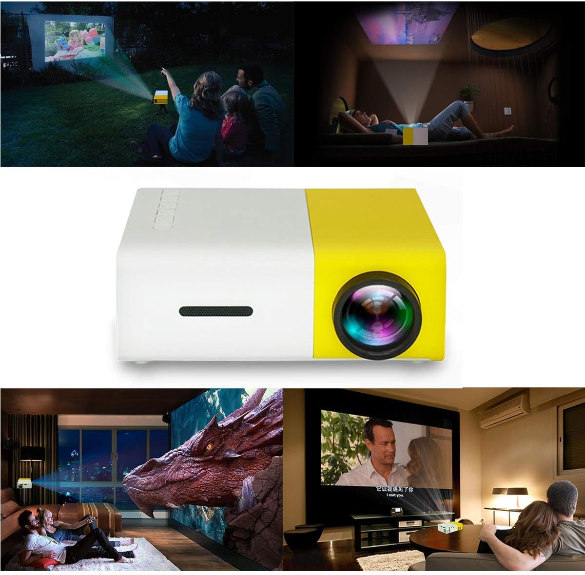 Portable Mini Projector Pack of 2 B98368