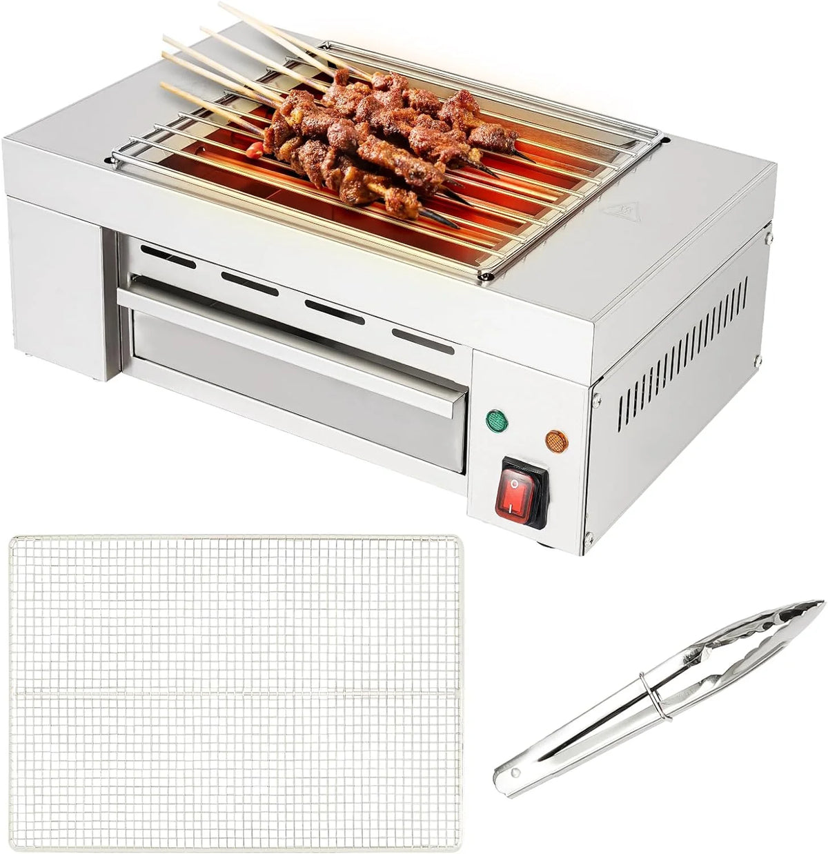 Commercial Electric Barbecue Grill Adjustable Temperature X528
